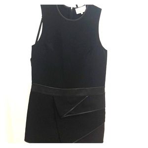 Phillip Lim Black Dress with Leather Details